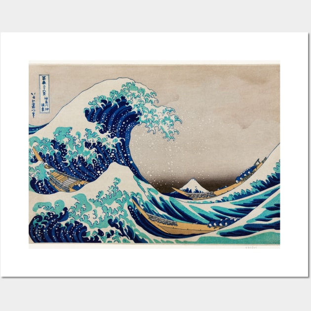 The Great Wave off Kanagawa Wall Art by SteelWoolBunny